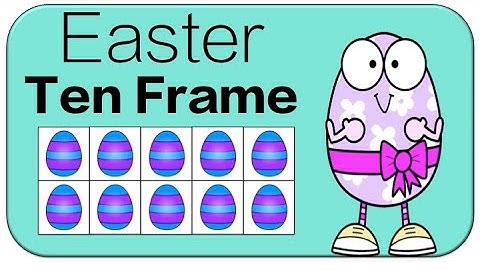 Easter Ten Frame Subitizing: Math Counting Brain Breaks