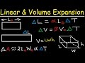 Linear Expansion of Solids, Volume Contraction of Liquids, Thermal Physics Problems Linear Expansion of Solids, Volume Contraction of Liquids, Thermal Physics Problems