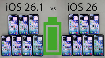 iOS 26.1 vs iOS 26 BATTERY Test on iPhone 17, 16, 15, 14, 13, 12, 11