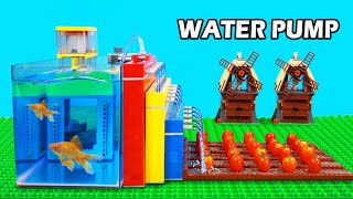 Building LEGO Water Pump for Grow Tomatoes - Lego Technic Machine