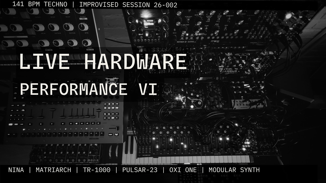 141 BPM Techno | Live Performance VI