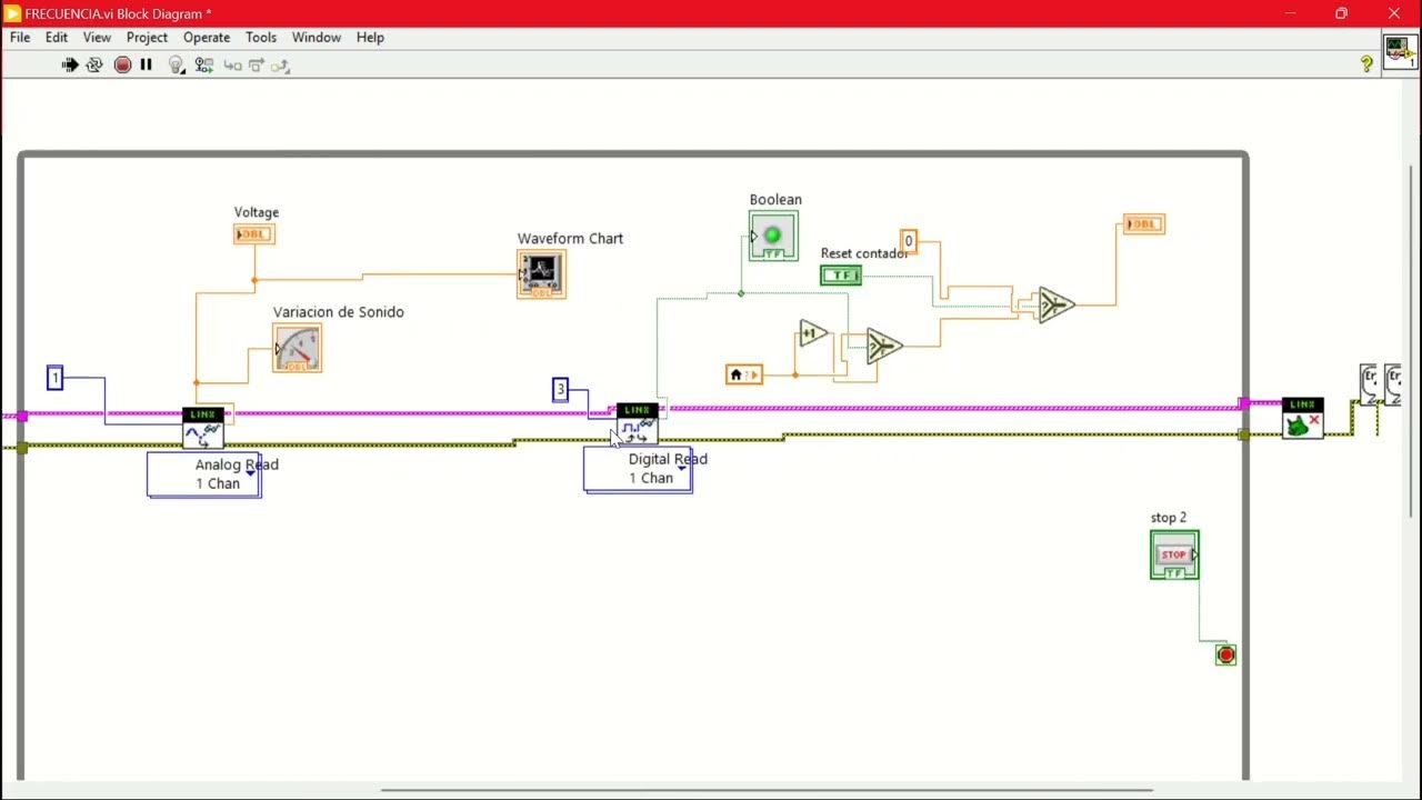sound sensor + programación labview y arduino - YouTube