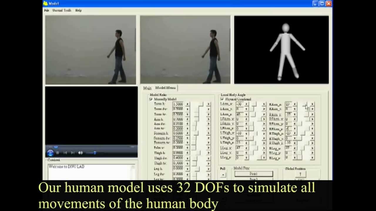 3D human motion tracking based on a progressive particle filter - YouTube
