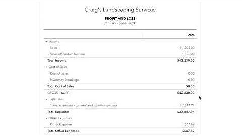 Understanding the Profit and Loss Statement | Introduction to QuickBooks Online