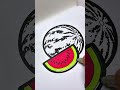 Watermelon Coloring is so fun! #coloring #kids