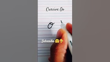 Cursive writing Oo - #cursivehandwriting #cursiveletters #artofwriting #handwriting #cursive