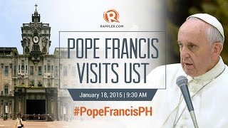 #PopeFrancisPH: Pope Francis visits UST