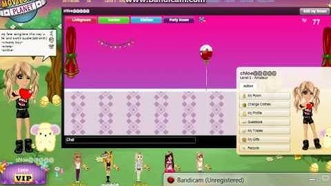 how to get to the front of the screen on msp(moviestarplanet)