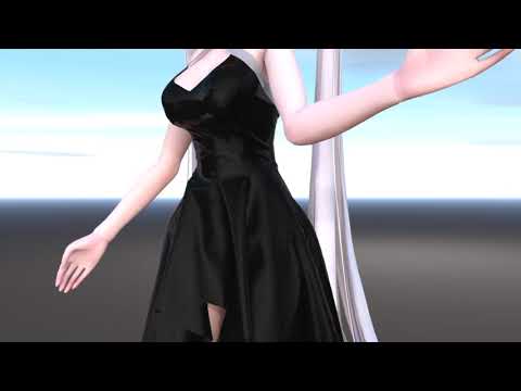 【MMD】専用ソフトを用いた服の物理演算のテスト動画