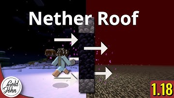 How to get on the nether roof | Minecraft 1.18 | EASIEST way to get on top of the nether