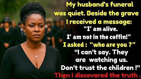 At my husband’s funeral I got a message: “I am still alive, trust no one!”