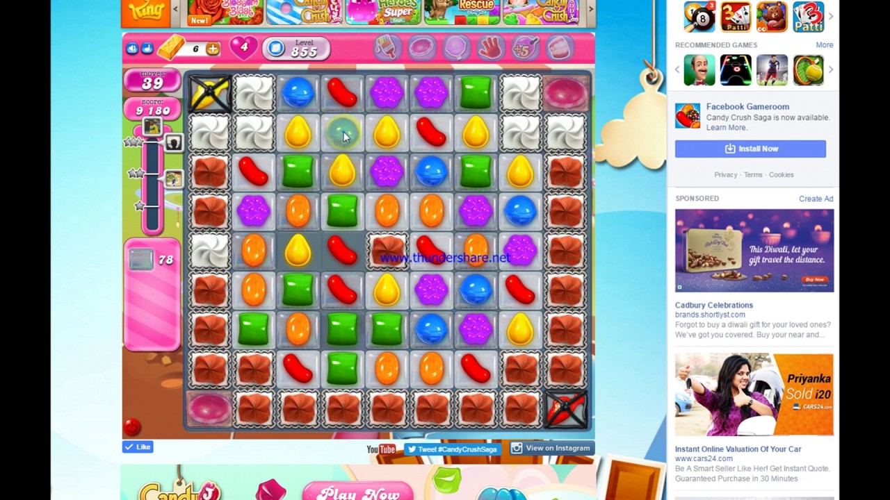 Candy Crush Saga Unlimited moves 100 YouTube