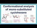 Conformational analysis of monosubstituted cyclohexane