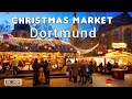 Dortmund christmas market  walking tour in dortmund in germany 4kr 60fps