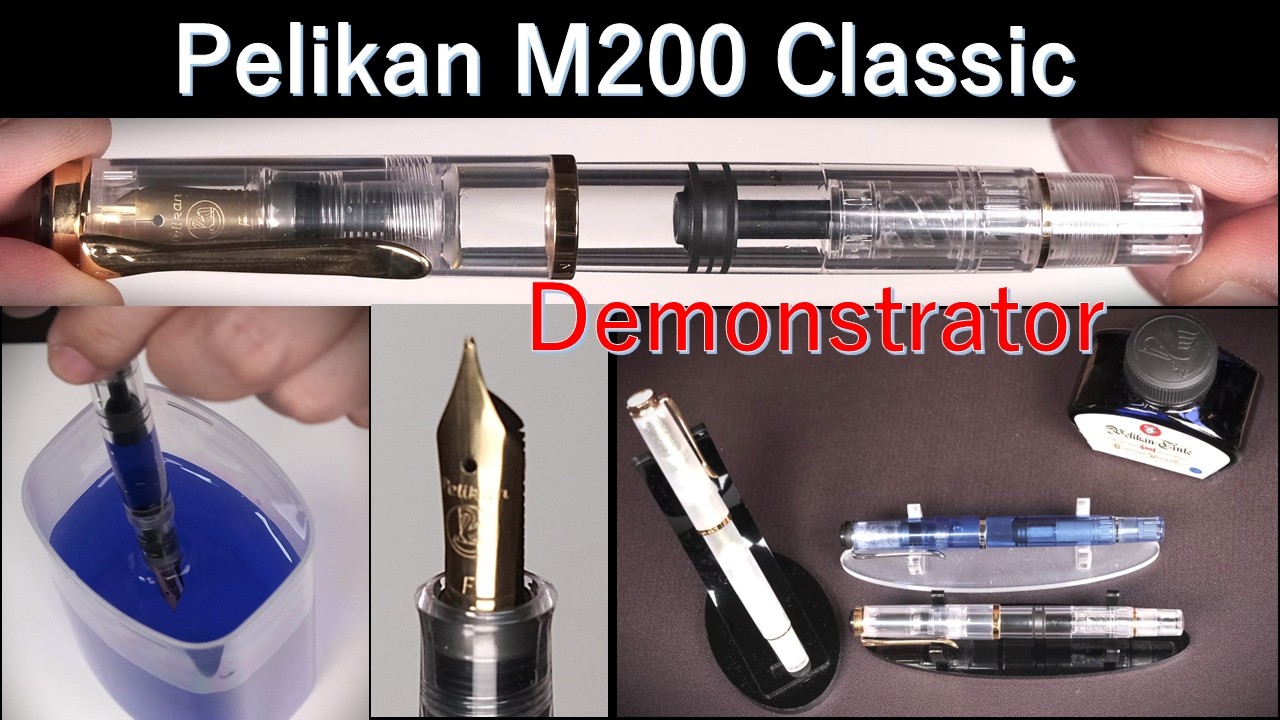 Pelikan Fountain Pen M200 Classic [Demonstrator] F Nib: Ink