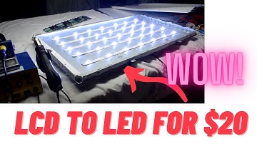 LCD to LED tv conversion ( only $20)