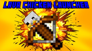 EXPLOSIVE Lava Chicken Launcher - Command Block Crossbow Tutorial