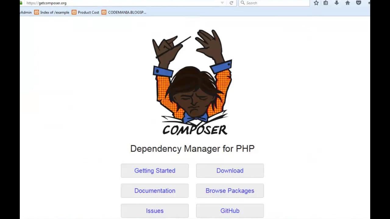 Composer install packages. Composer php. composer php logo.