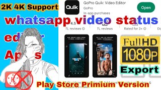 Go Pro Video Editing App's download Tutorial || Full Screen Whatsapp status creations|| screenshot 4