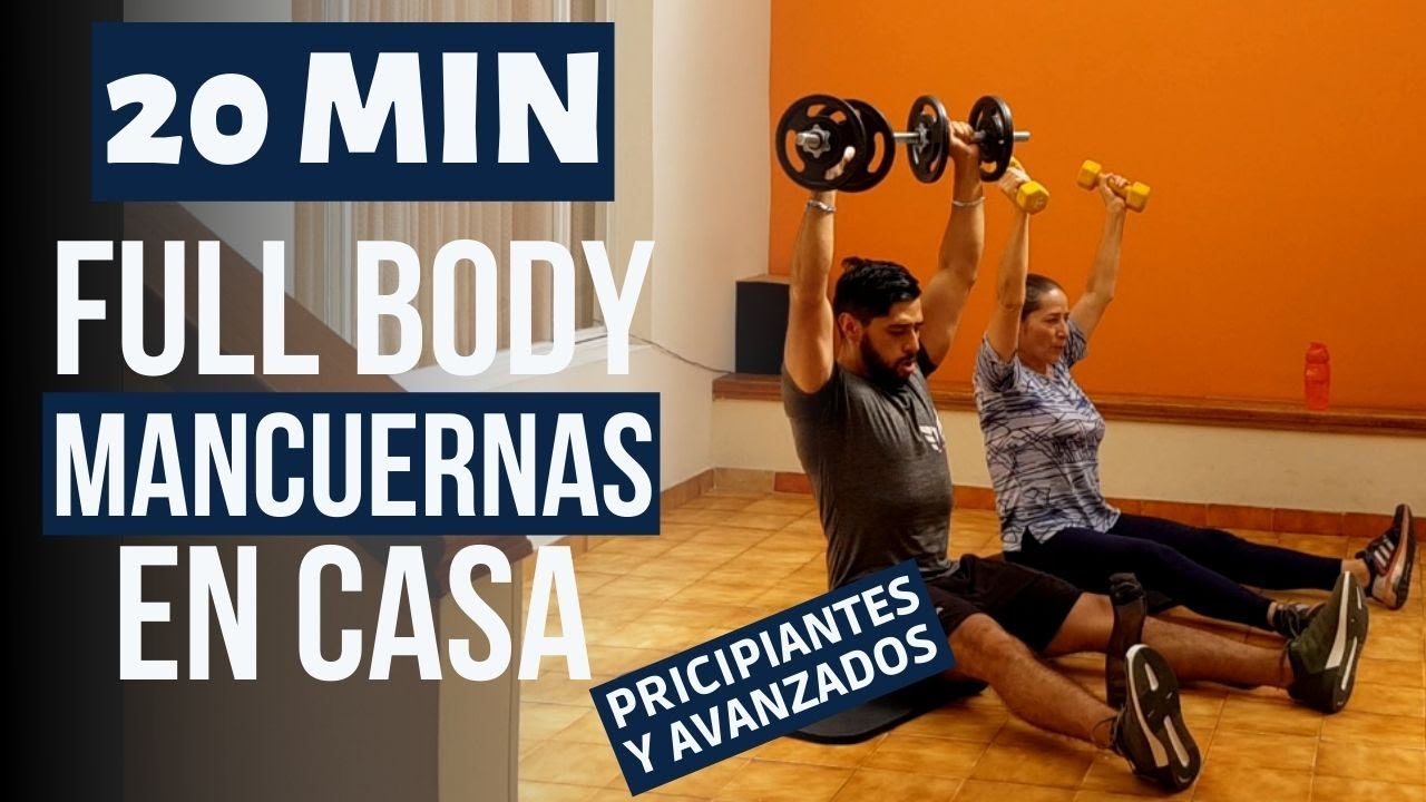 Rutina FULL BODY con barra 🔥 los mejores ejercicios con barra de pesas en  casa 30 Minutos 