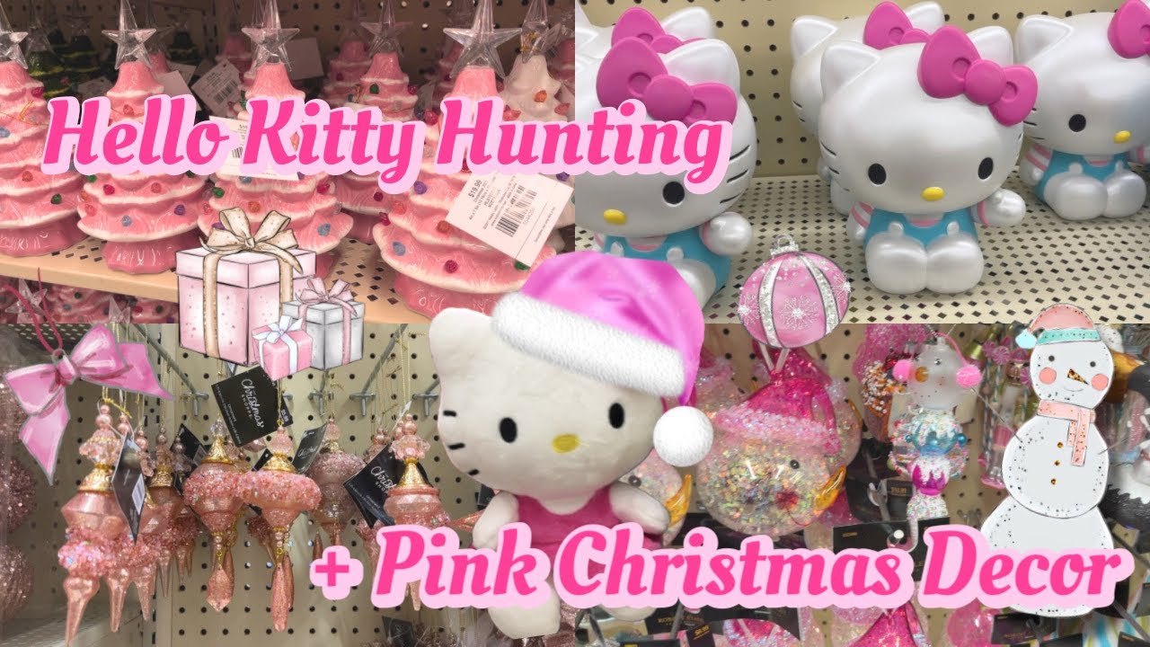 Hello Kitty Hunting at Hobby Lobby + Pink Christmas Decor Shopping 🎀☃️