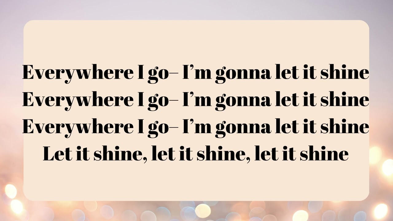 This little light of mine- karaoke track