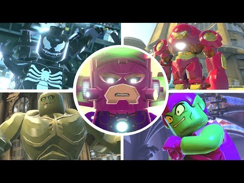 All Big Fig Hulk Smash Character DC in LEGO Marvel Super Heroes 2 Cutscene. 