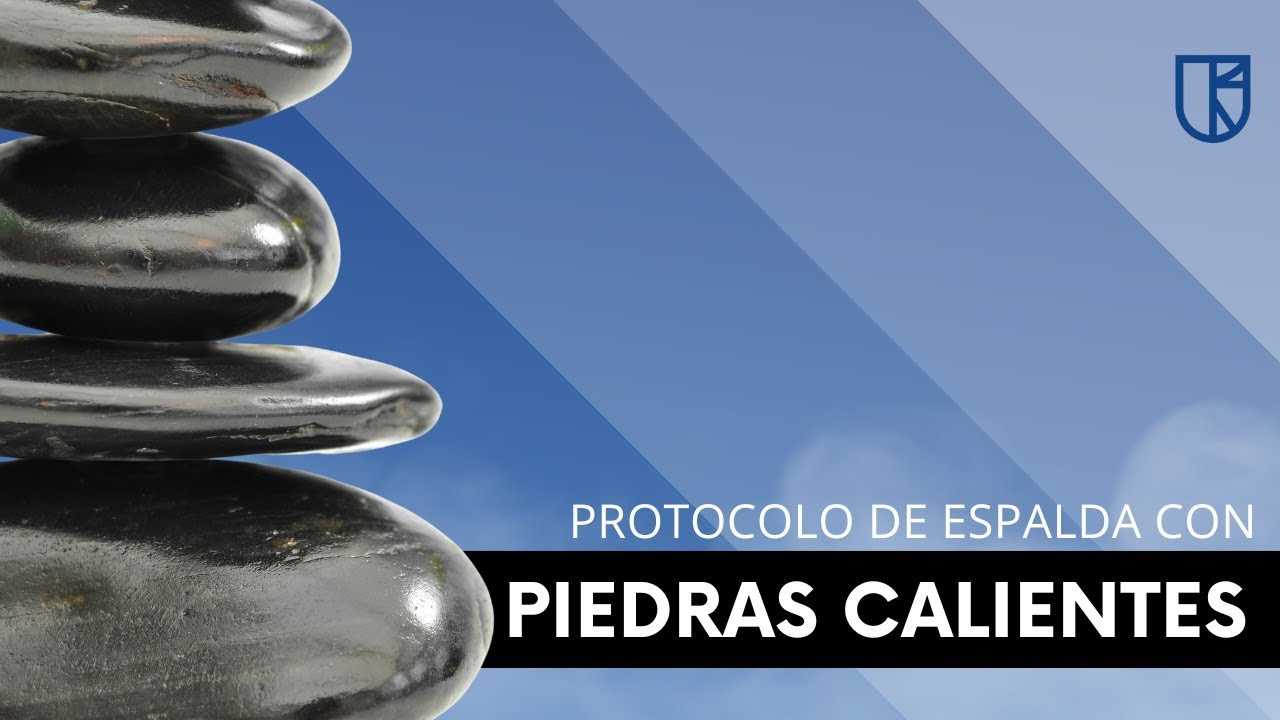 Masaje de espalda con piedras calientes