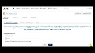 CPE Postsecondary Licensure Training Video 6 - Program Proposals