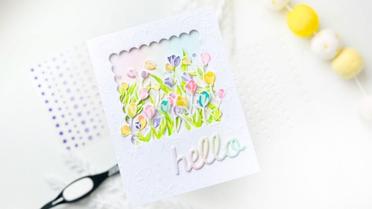 Dry Embossing With a Stencil - YouTube