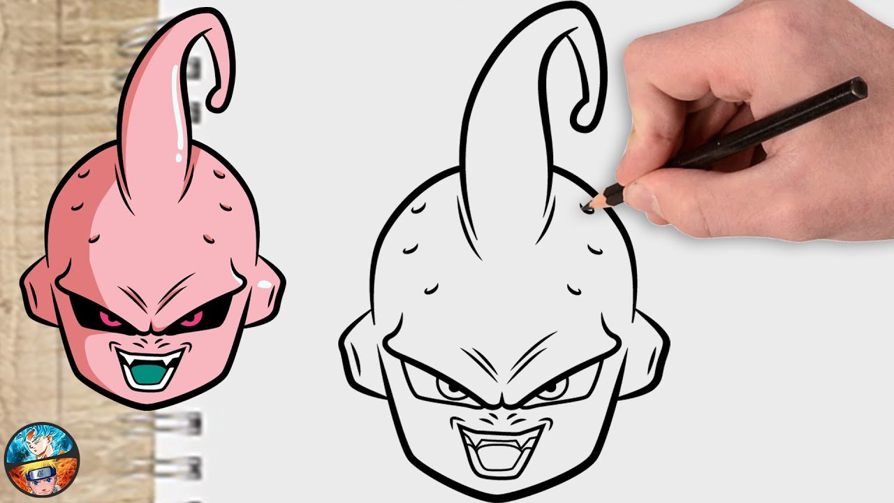 Como Desenhar o Majin Boo Passo a Passo (Devagar e Para Iniciantes