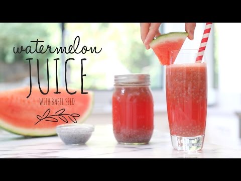 watermelon-juice-with-basil-seeds-|-summer-drink-recipe!