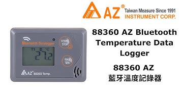 88360 AZ Bluetooth 4.0 Temperature Data Logger Unboxing and Operation Video