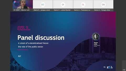 EBSI Demo Day May 31, 2022 - Panel discussion: A vision for a decentralised future