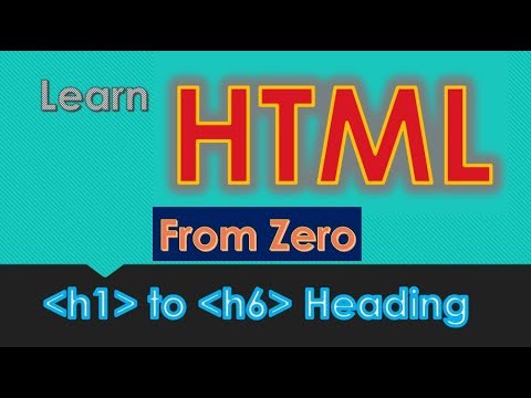 HTML tutorial for Beginners - Part 4 : Heading Tag - YouTube