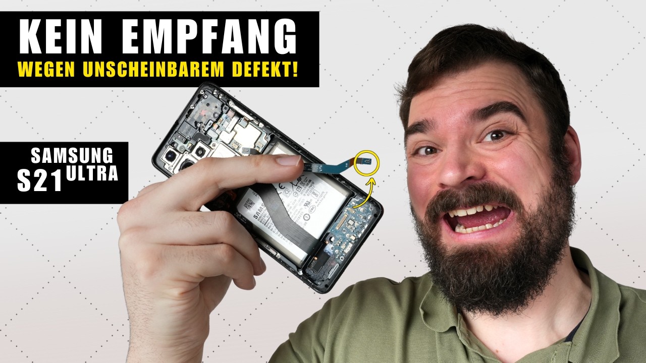 Samsung Galaxy S21 Ultra – Kein Empfang wegen unscheinbarem Defekt!