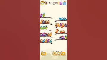 Bird sort calar game leval 1218 #games #leveldesign #colorgame #gaming #colorconcept #gameplay