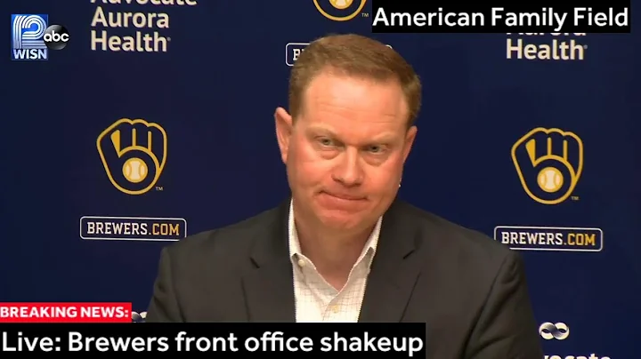LIVE: The Brewers President of Baseball Operations...