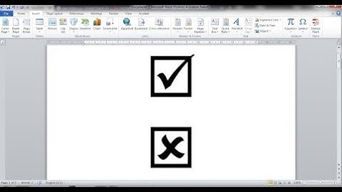 طريقة ادارج رمز مربع الصح والخطأ في برنامج وورد Checkbox