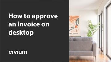 How to approve an invoice on desktop