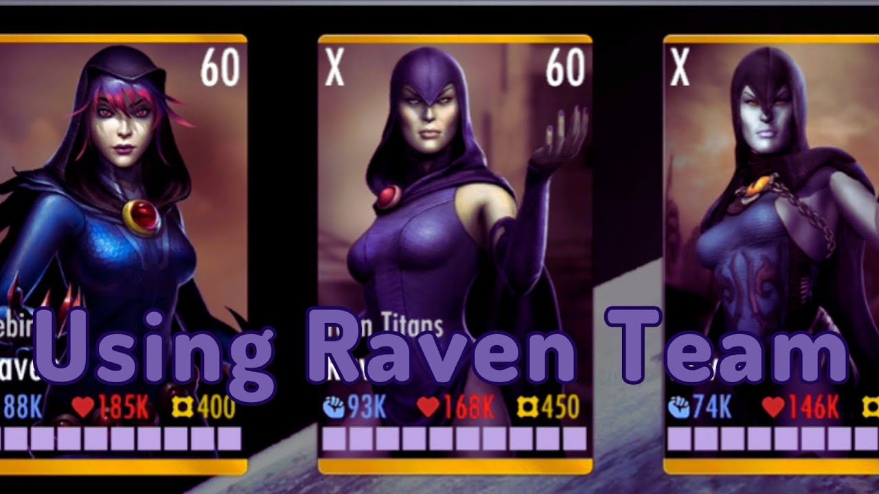 Raven Injustice Mobile Using Raven Team | Injustice Mobile - YouTube