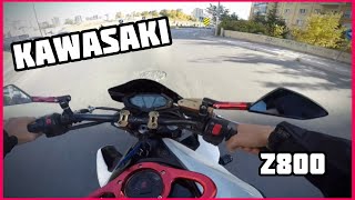 KAWASAKİ Z800 GAZLAMA+YANLAMA (KISA SÜRÜŞ)