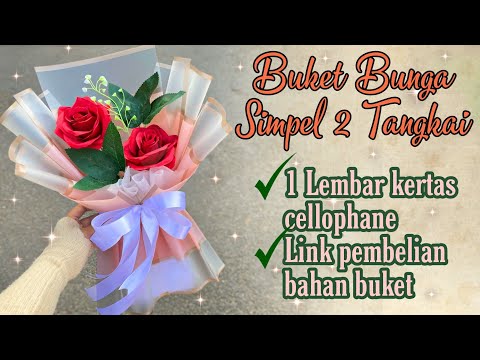 Cara Membuat Buket 2 Bunga