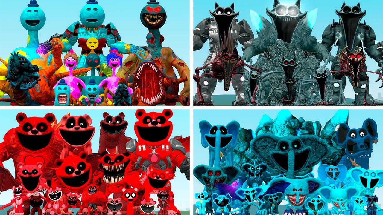 WHICH FAMILY POPPY PLAYTIME IS STRONGEST? DOEY, NIGHTMARE CATNAP, BEAR OR BUBBA (Garry's Mod)