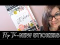 New Happy Planner Sticker book Flip Thru - Oh So Many Stickers