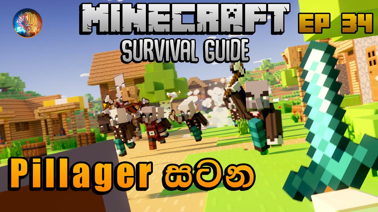 Pillager සටන | Minecraft Survival Guide Sinhala 1.18 EP 34