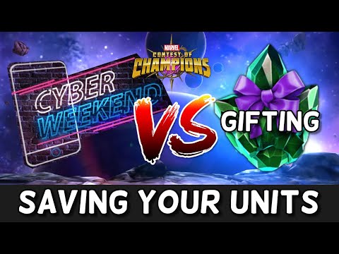 Where To Spend Your Units - Cyber Weekend vs Gifting Event | Marvel Contest of Champions