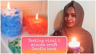 TESTING VIRAL CANDLE HACK FROM 5 MINUTE CRAFT