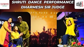 Shruti From Prayagraj | Dharmesh sir impressed and gives his jacket as gift GOAL OF DANCE TATTVAMASI