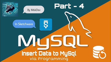 MySql Tutorial - Part - 4 - Inserting a Record To Database Using Sketchware | Sketchware - MskDev